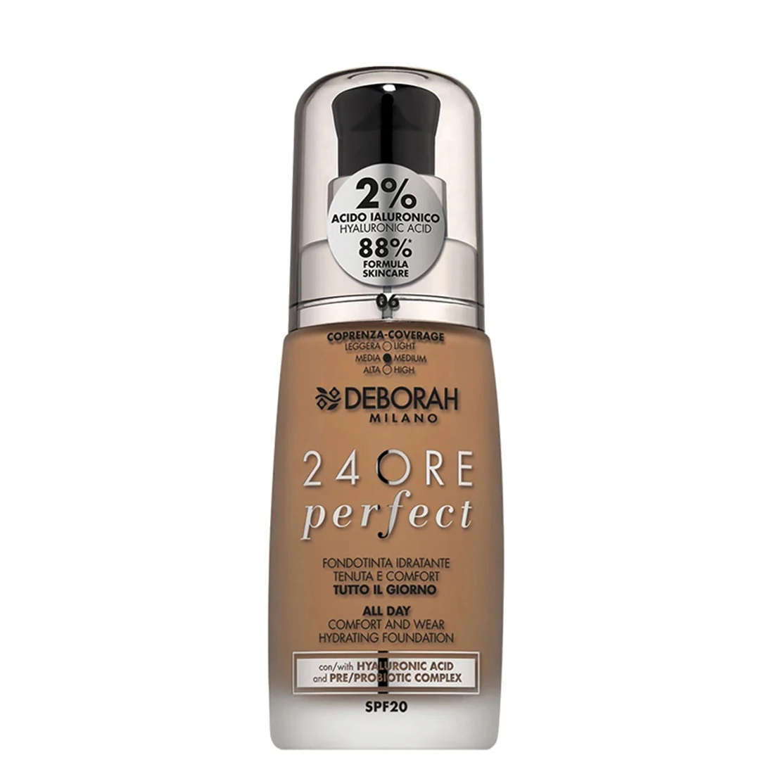 Deborah 24Ore Perfect Fondotinta SPF20 06 Caramel
