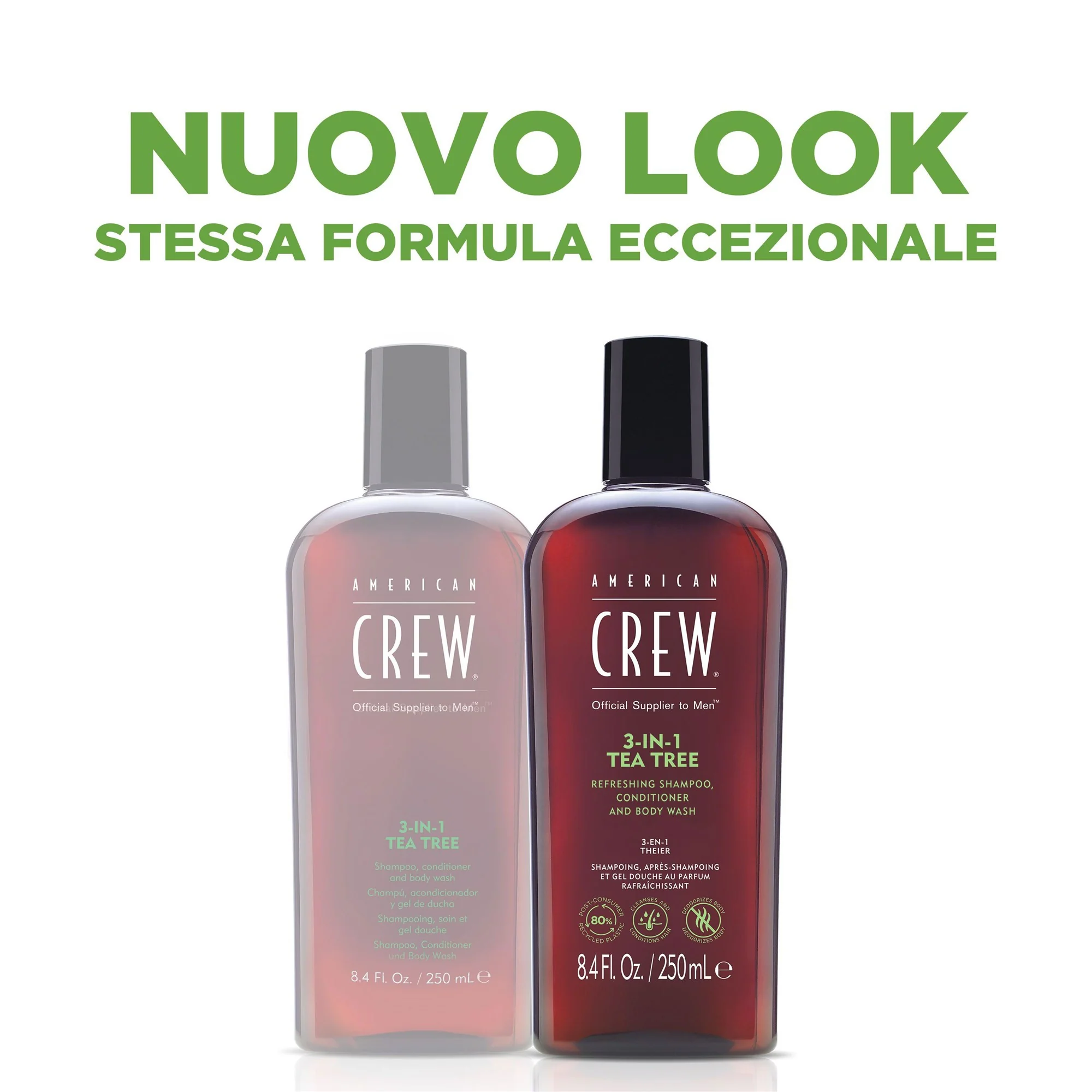 American Crew 3 In 1 Tea Tree 450 ml - Image 2