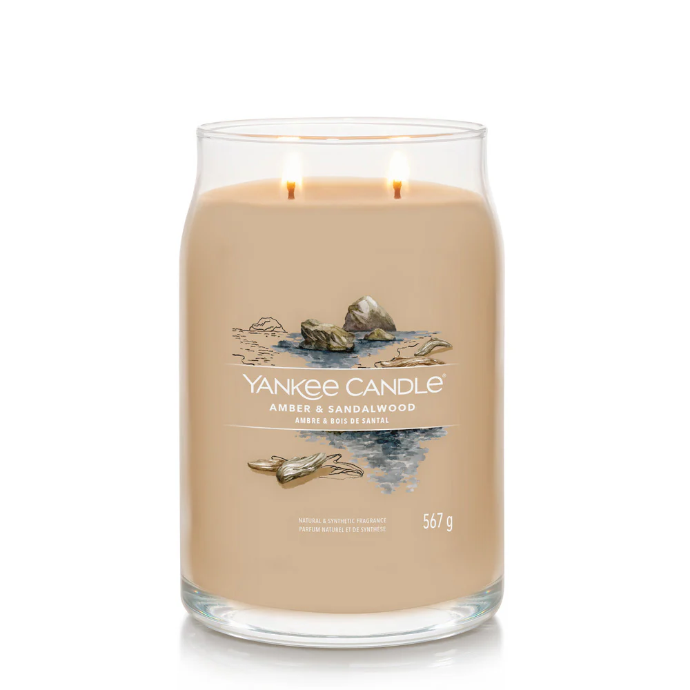 Yankee Candle Amber & Sandalwood Signature Grande & Sandalwood Signature - Image 2
