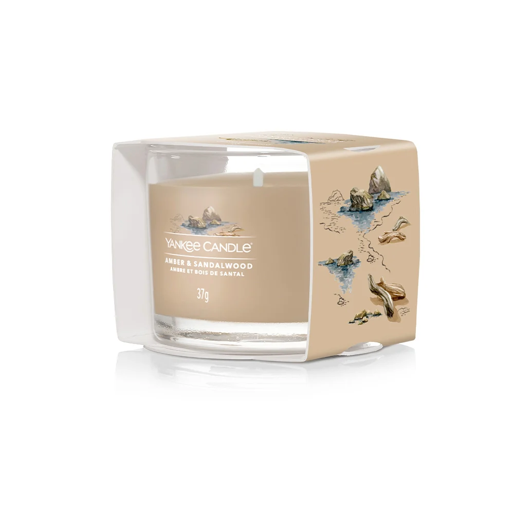 Yankee Candle Amber & Sandalwood Votive & Sandalwood - Image 3