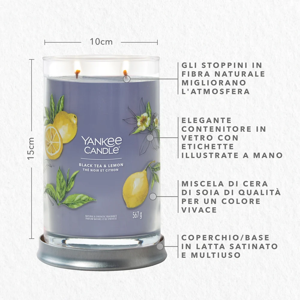 Yankee Candle Black Tea & Lemon Signature Tumbler - Image 2