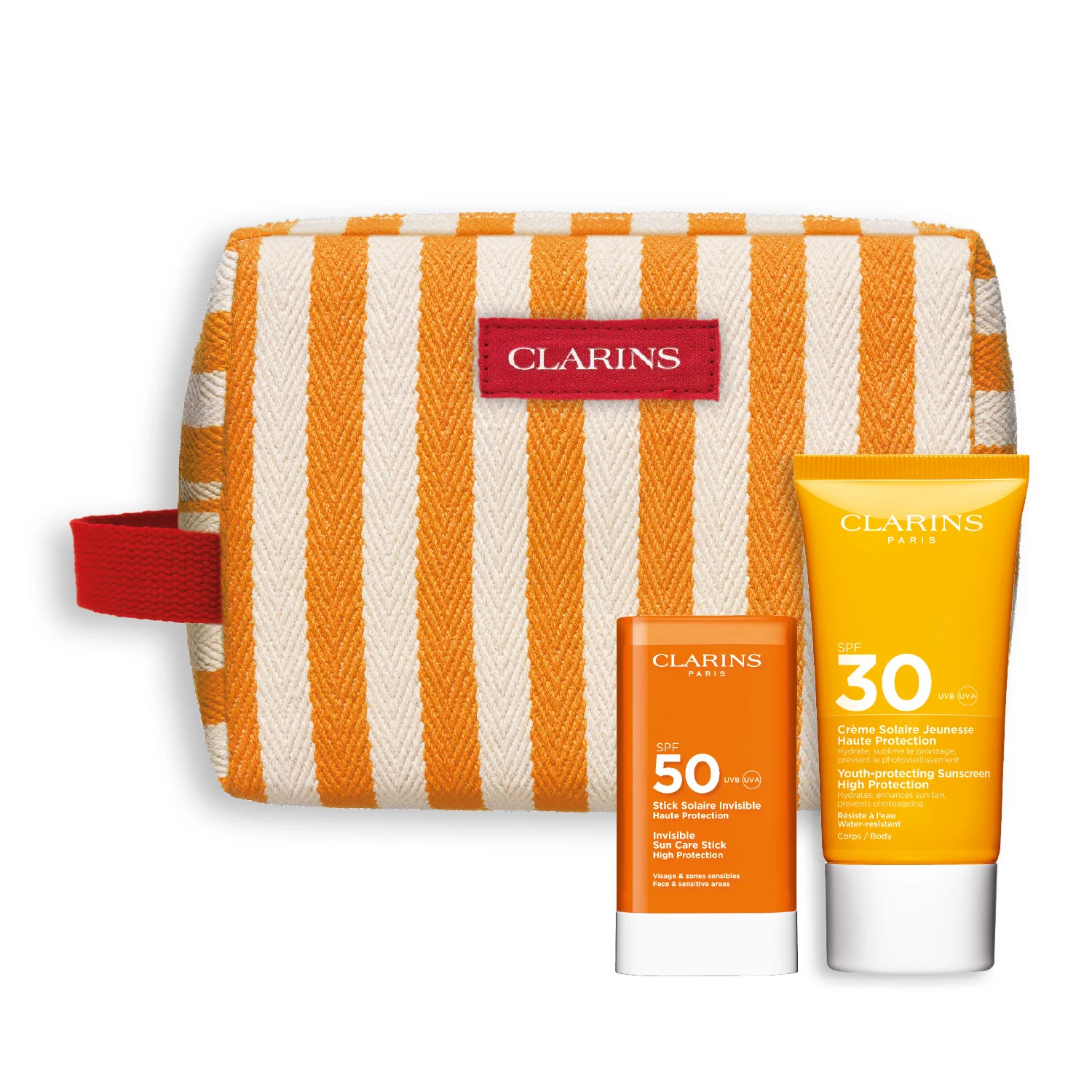 CLARINS Body Cream Spf30+ 75 Ml + Sun Stick Spf50+ + Trousse Set 3 pz - Image 2