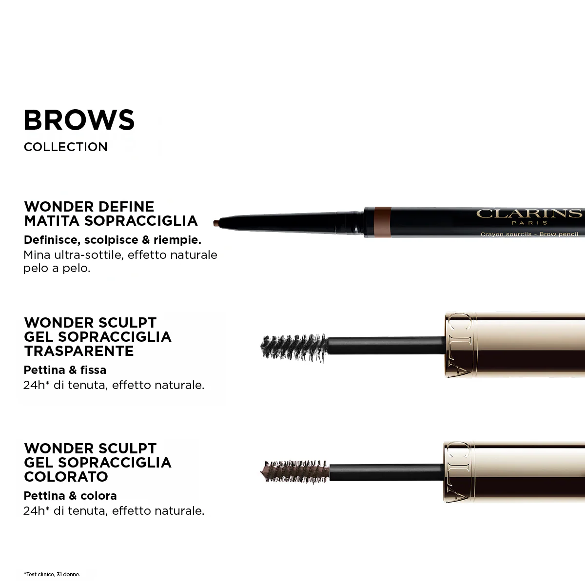 CLARINS Wonder Define Brow Pencil Cool Brown - Image 7