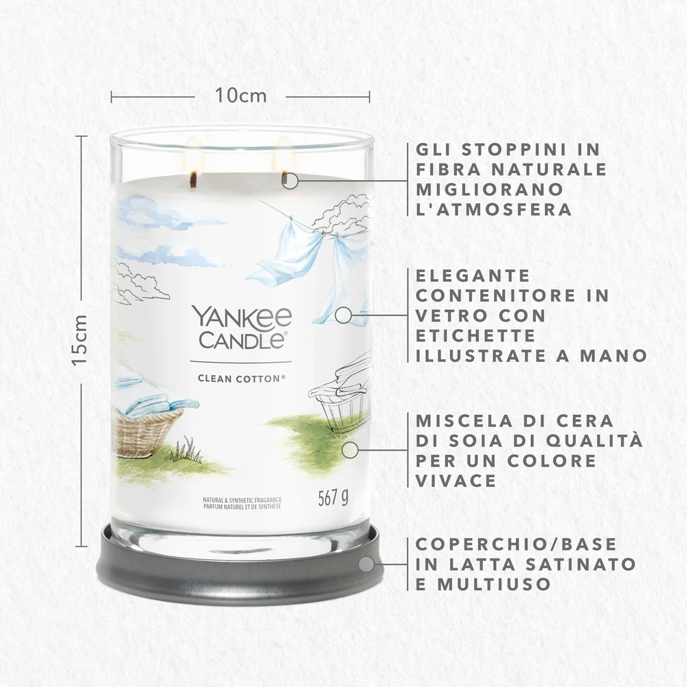 Yankee Candle Clean Cotton Signature Tumbler - Image 2