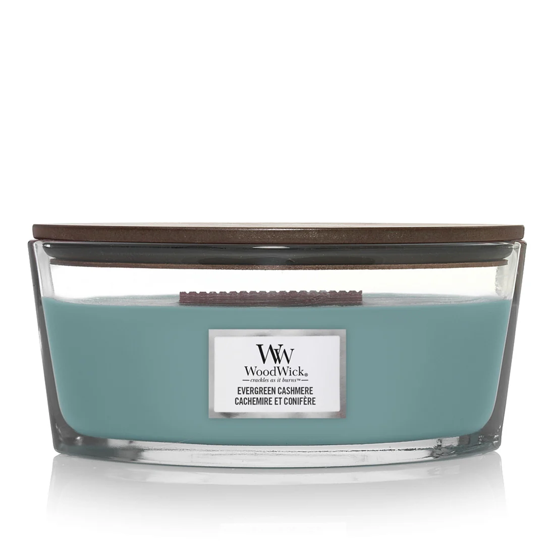 Woodwick Evergreen Cashmere Ellipse en Cashmere