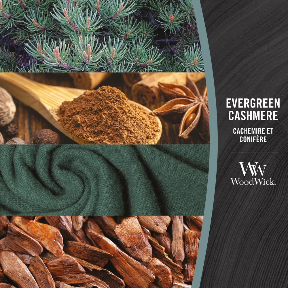 Woodwick Evergreen Cashmere Piccola en Cashmere - Image 3