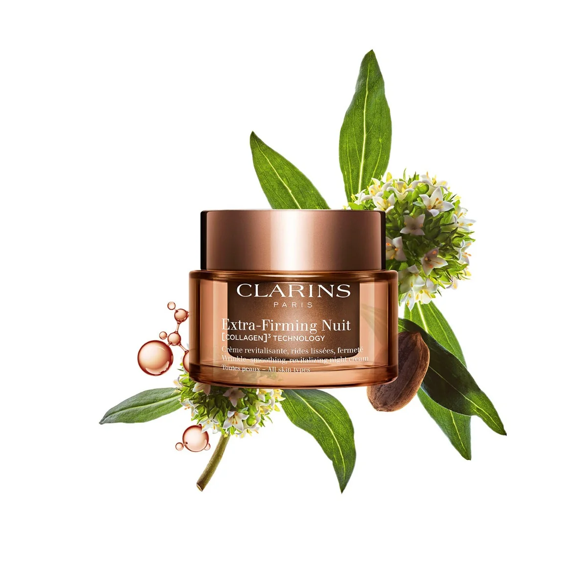 Clarins Extra-Firming Nuit Collagen Technology Toutes Peaux  50 ml - Image 2