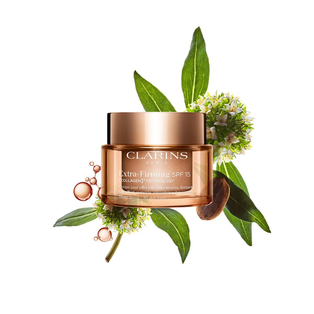 Clarins Extra-Firming Spf15 Collagen Technology Toutes Paux 50 ml - Image 2
