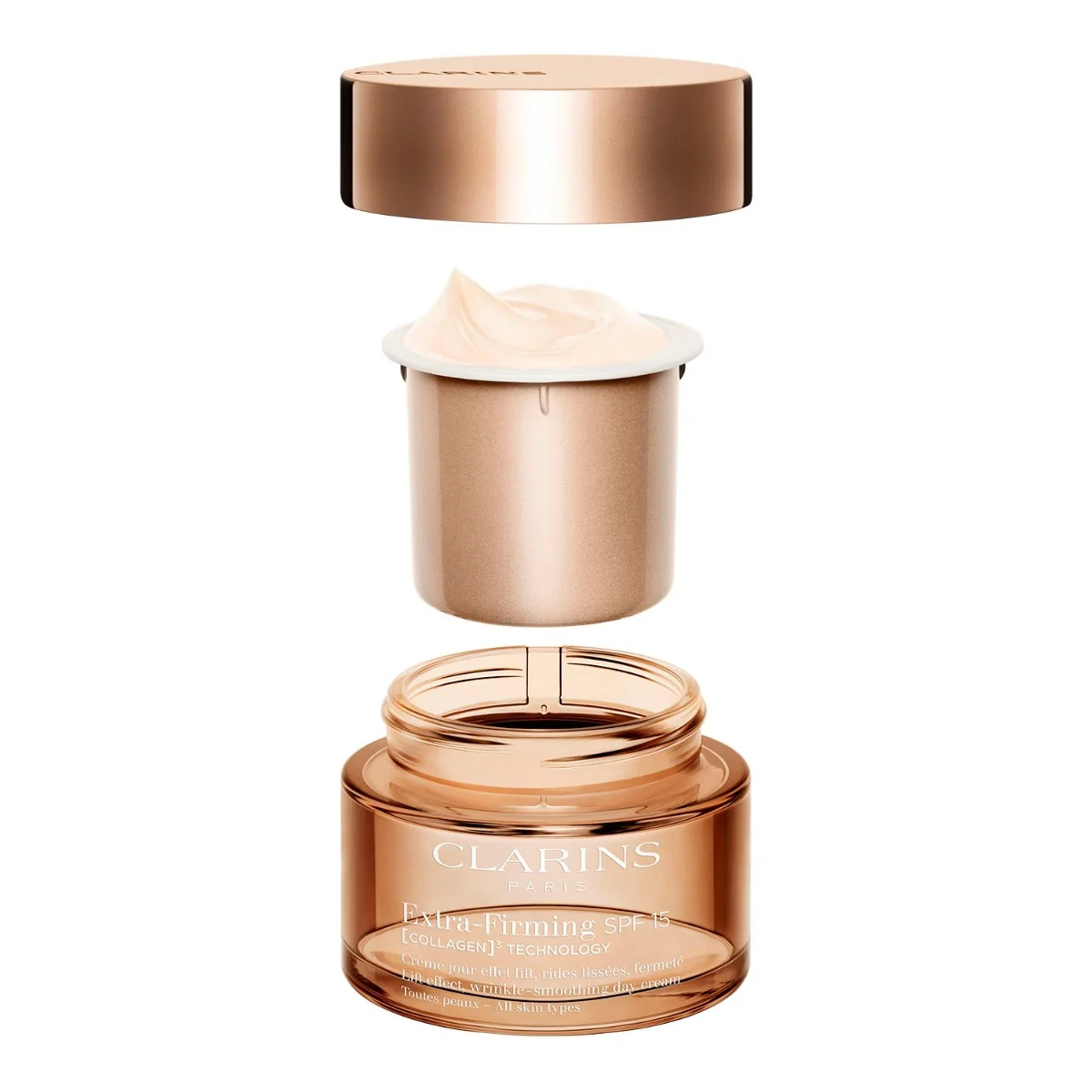 Clarins Extra-Firming Spf15 Collagen Technology Toutes Paux 50 ml - Image 4