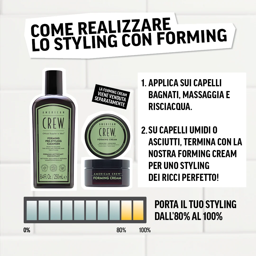 American Crew Forming Pre-Styling Shampoo 250 ml - Image 3