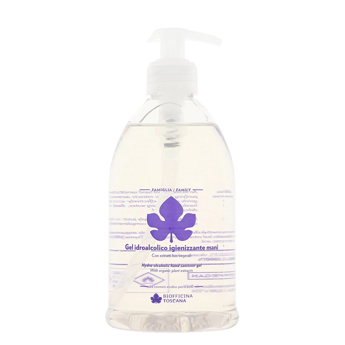 Biofficina Toscana Gel Idroalcolico Igienizzante Mani 500 ml