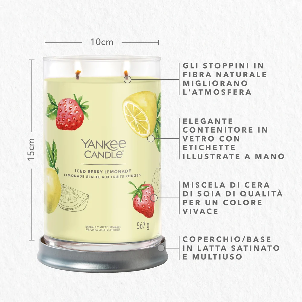 Yankee Candle Iced Berry Lemonade Signature Tumbler - Image 2
