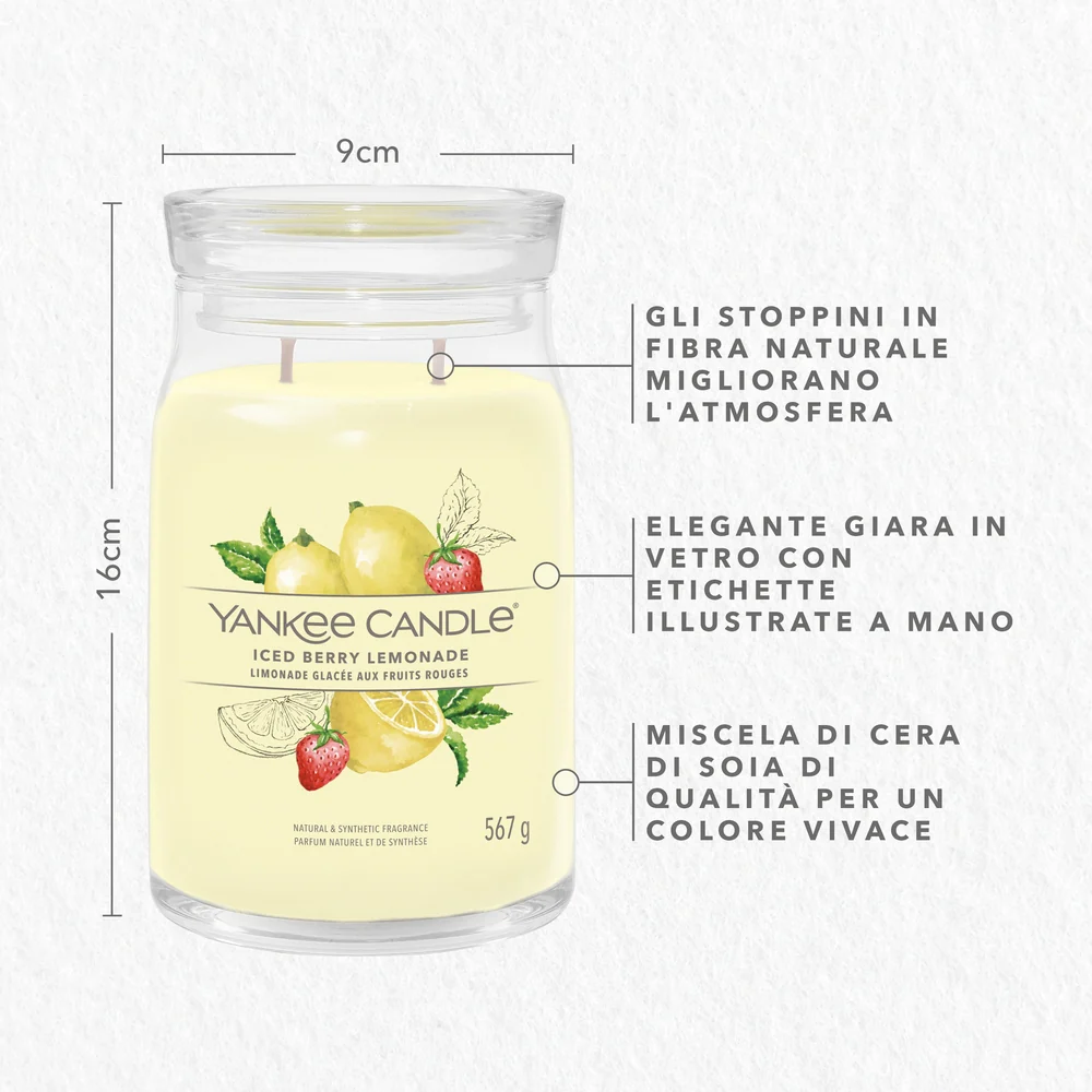 Yankee Candle Iced Berry Lemonade Signature Grande erry Lemonade Signature - Image 3
