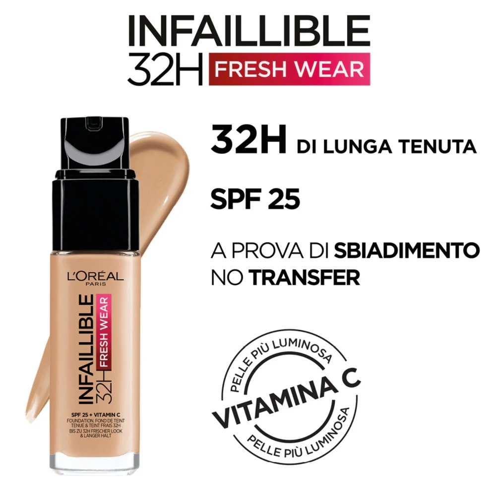 L'oréal Paris Infaillible 32H Fresh Wear SPF25 200 Sable Doré - Image 2