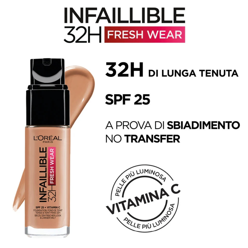 L'oréal Paris Infaillible 32H Fresh Wear SPF25 300 Ambre - Image 2
