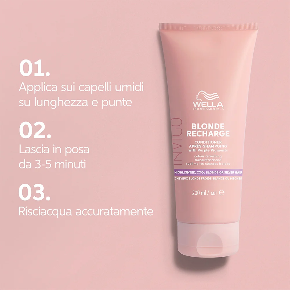 Wella Professionals Invigo Blonde Recharge Conditioner 200 ml - Image 5