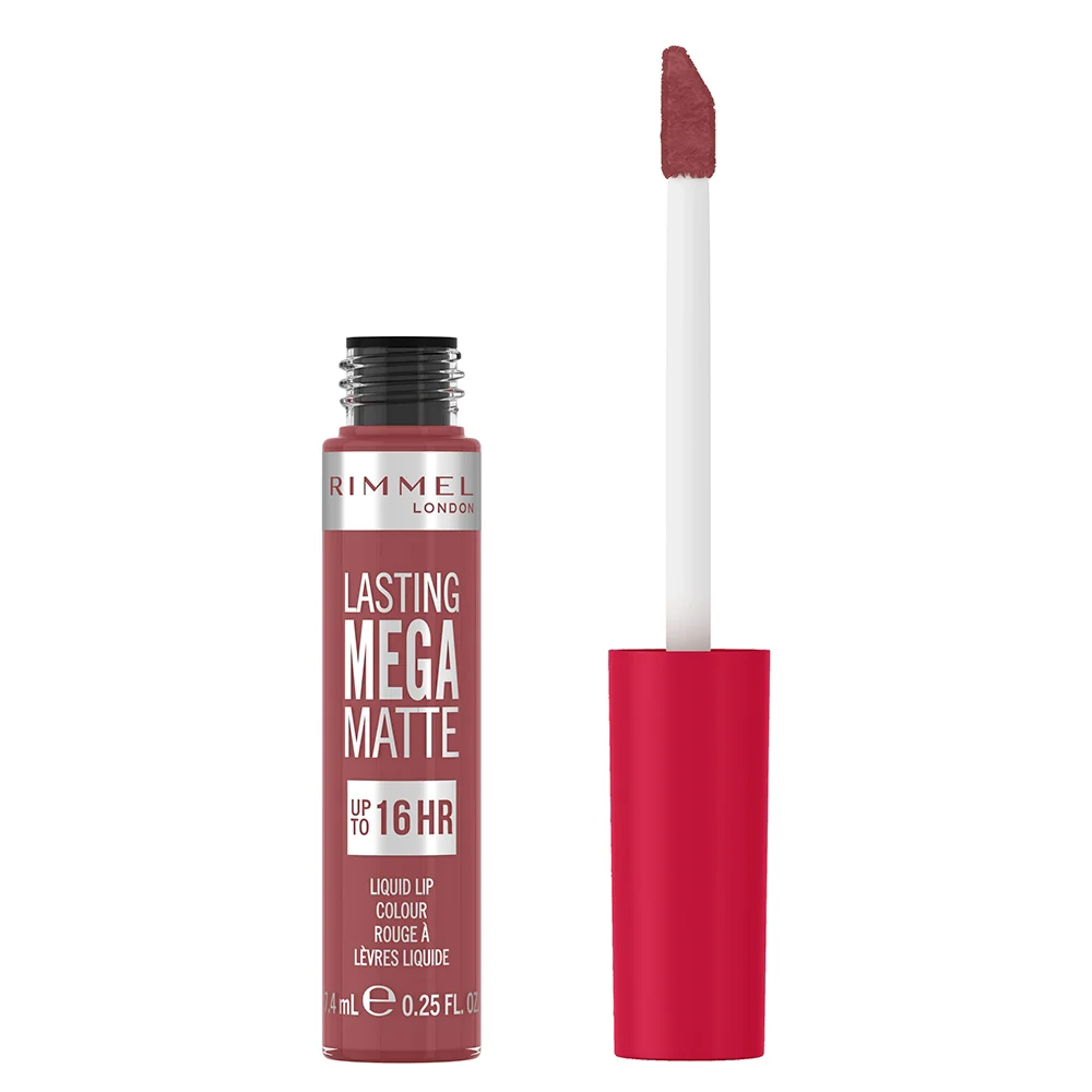Rimmel Lasting Mega Matte 210 Rose & Shine - Image 5