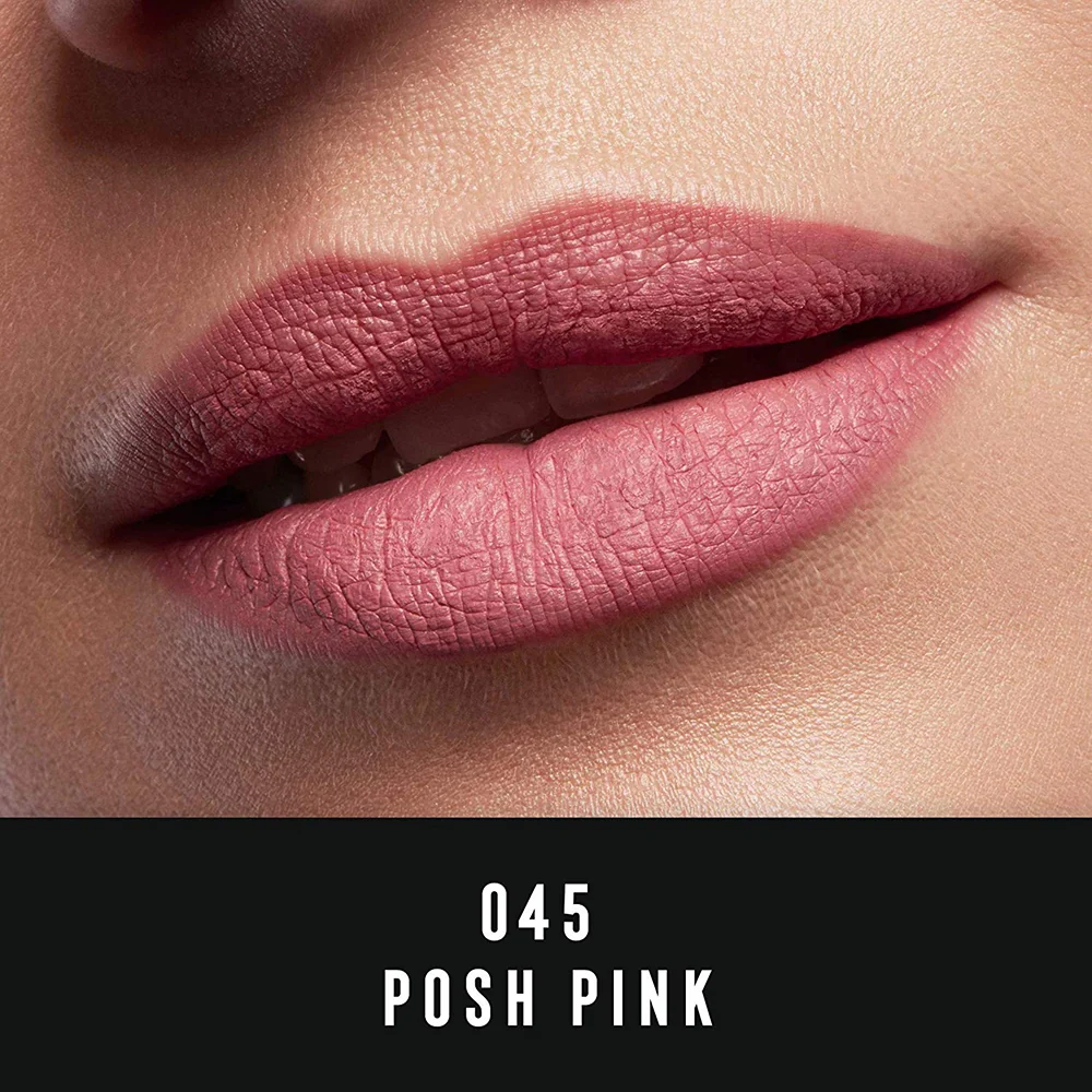 Max Factor Lipfinity Velvet Matte 45 Posh Pink Waterproof - Image 3