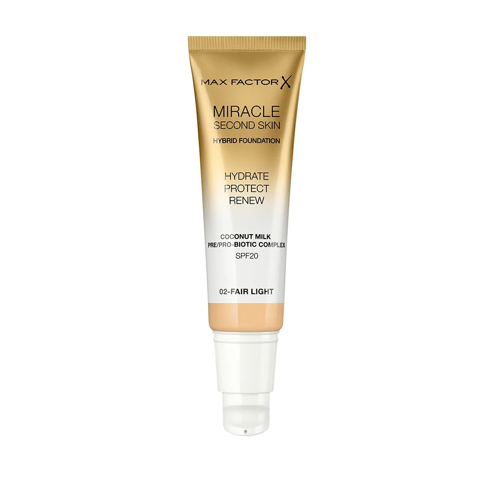 Max Factor Miracle Second Skin 02 Fair Light SPF20 - Image 2