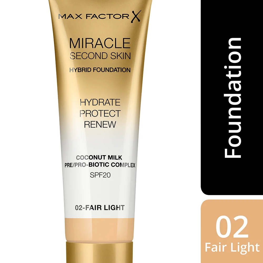 Max Factor Miracle Second Skin 02 Fair Light SPF20 - Image 4