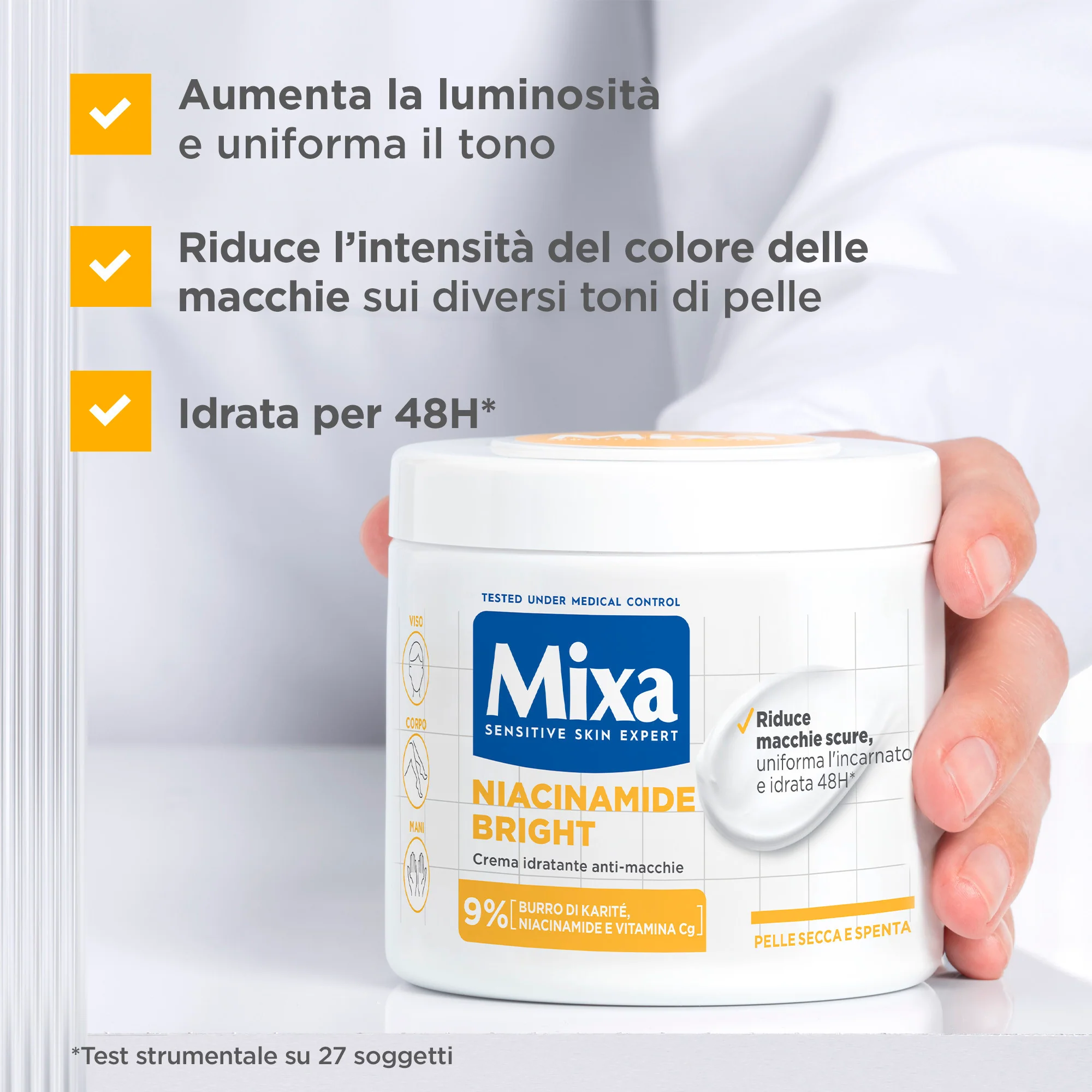 MIXA Niacinamide Bright Crema Idratante Anti-Macchie 400 ml - Image 4