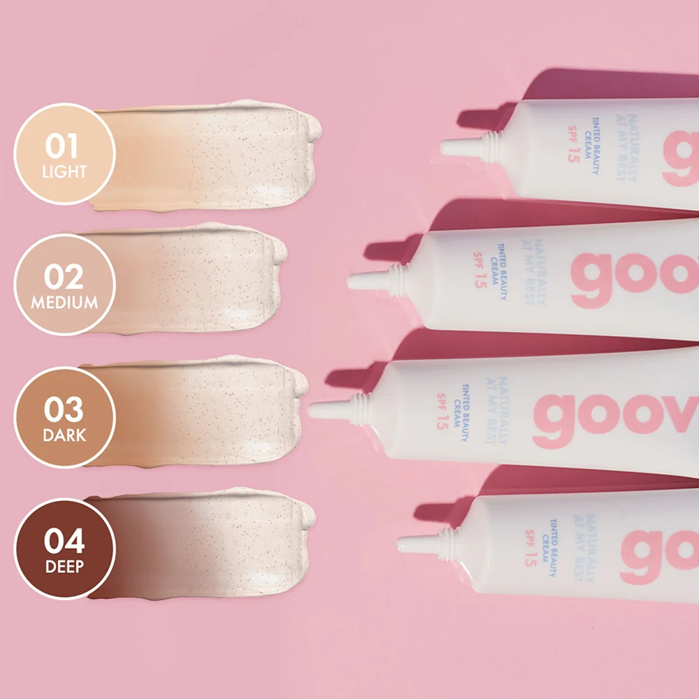 Goovi Naturally At My Best Tinted Beauty Cream SPF15 03 Dark - Image 2