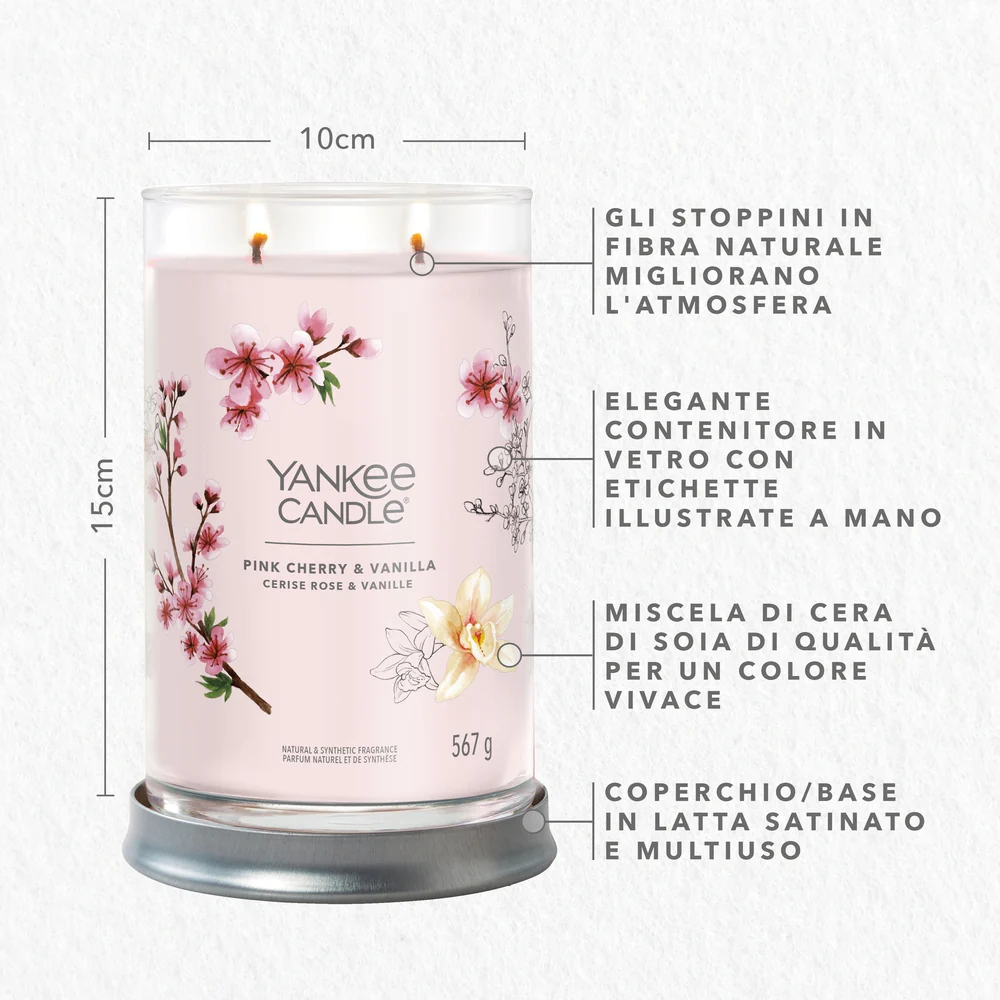 Yankee Candle Pink Cherry & Vanilla Signature Tumbler - Image 3