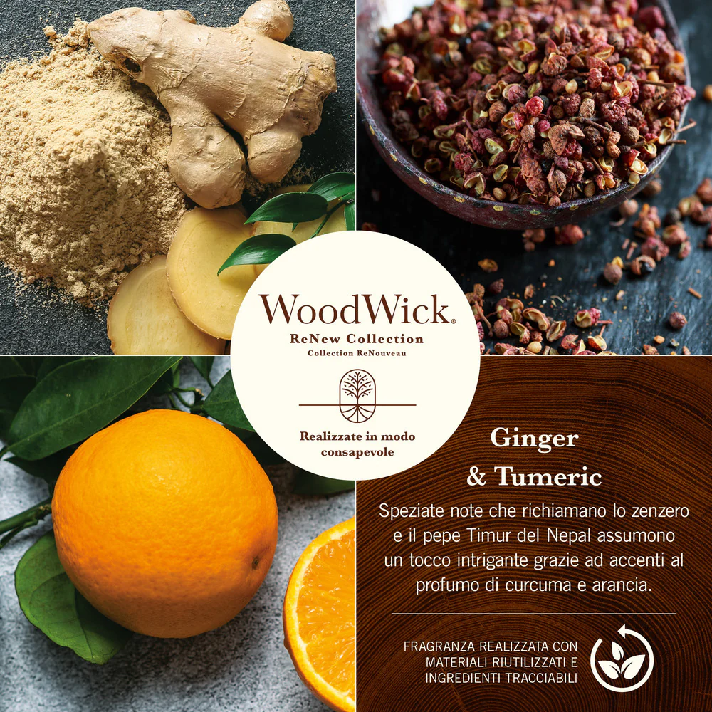 Woodwick ReNew Ginger & Tumeric Media  Ginger & Tumeric - Image 2