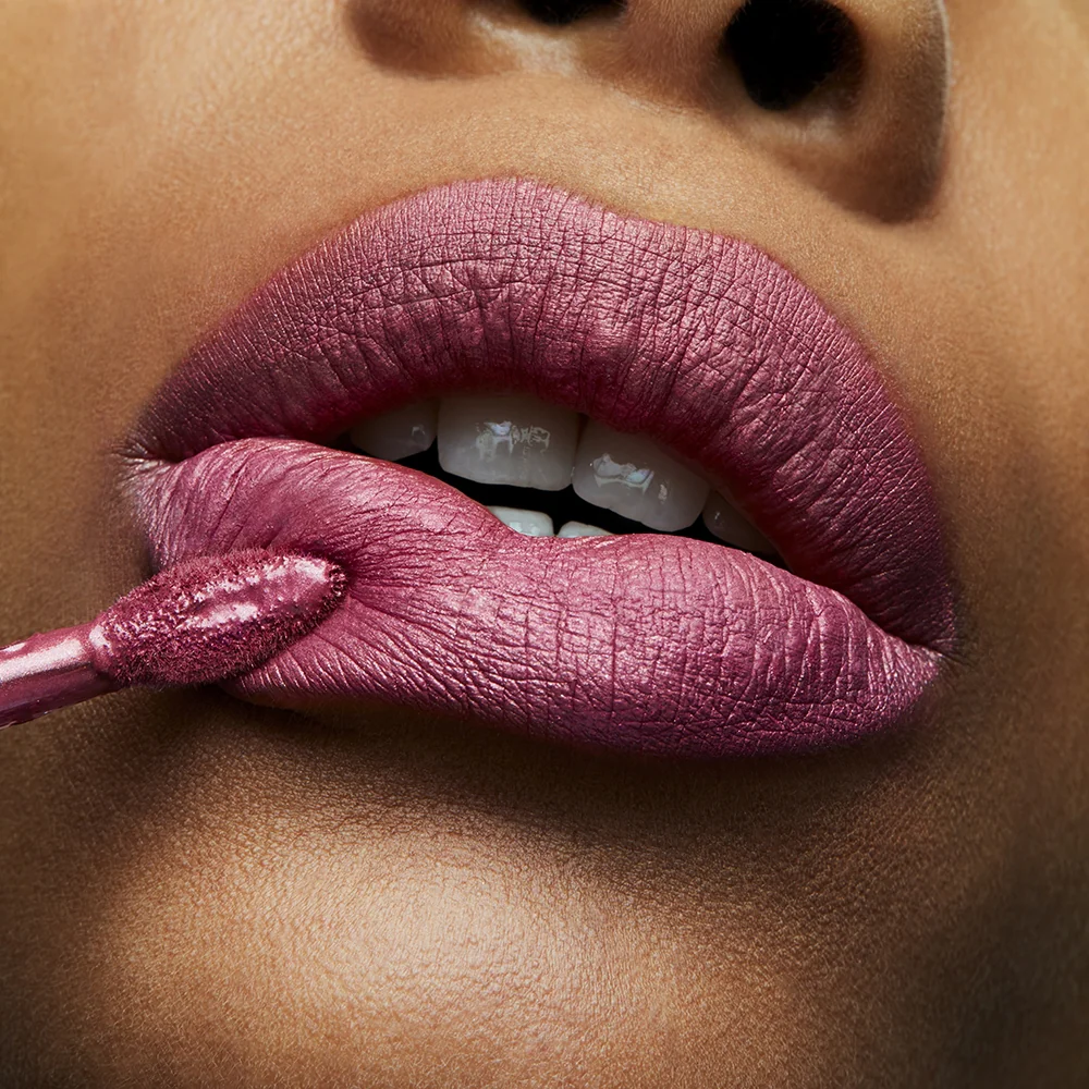 Mac Retro Matte Liquid Lipcolour Metallics Metallic Rose - Image 3