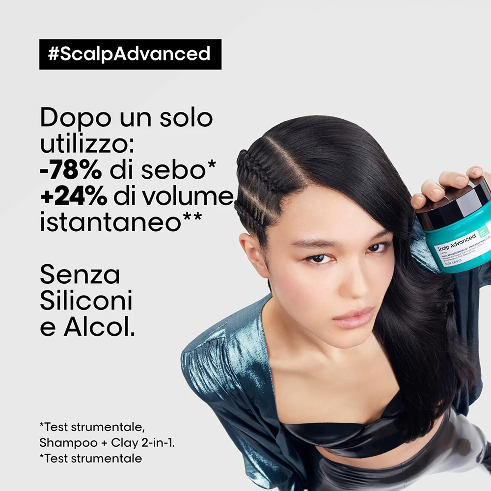 L'oreal Professionnel Scalp Advanced 2-in-1 Deep Purifier Clay Anti-Oiliness 250 ml - Image 3