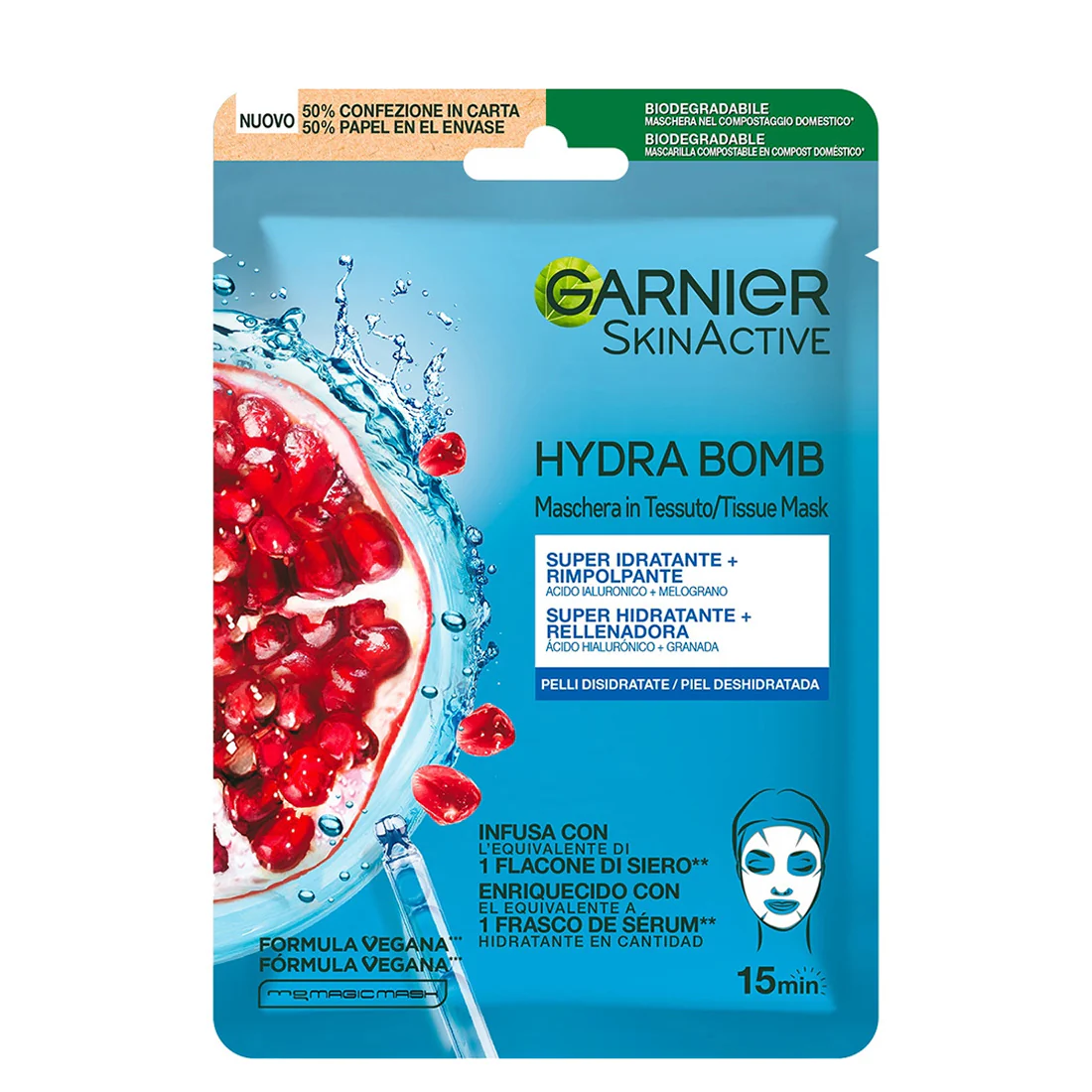 Garnier SkinActive Hydra Bomb Melograno Melograno