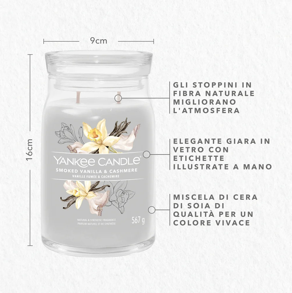 Yankee Candle Smoked Vanilla & Cashmere Signature Grande Vanilla & Cashmere Signature - Image 3