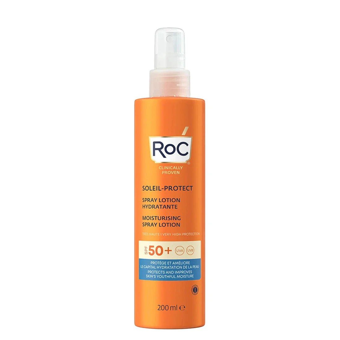 Roc Soleil Protect Spray Lotion Hydratant Spf50+