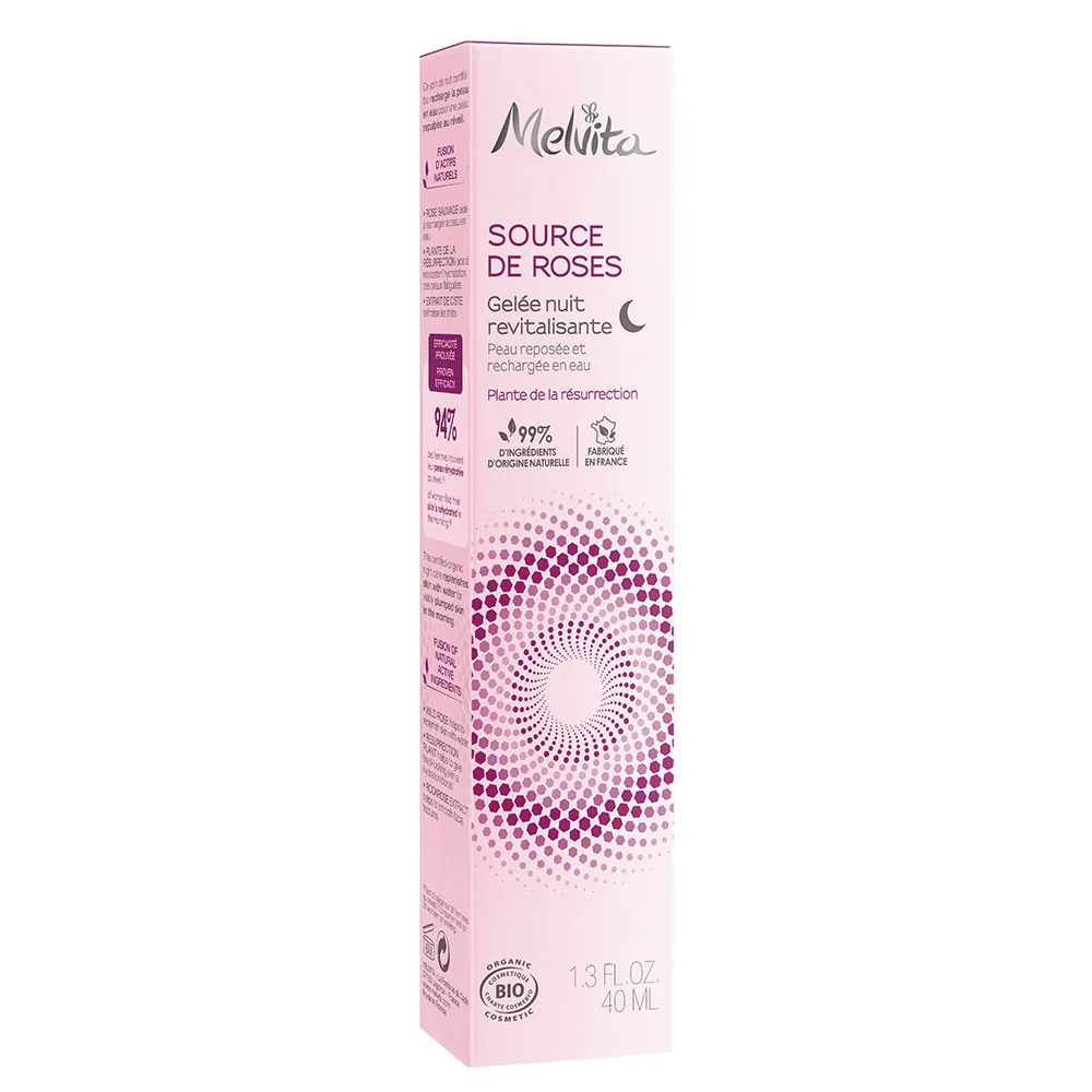 Melvita Source de Roses Revitalizing Night Jelly 40 ml - Image 2