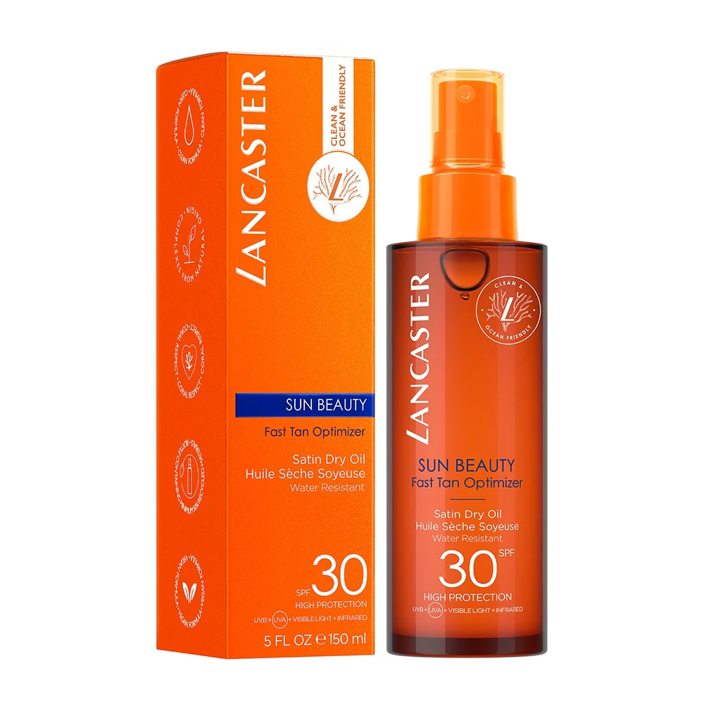 Lancaster Sun Beauty Fast Tan Optimizer Satin Dry Oil Spf30 - Image 3
