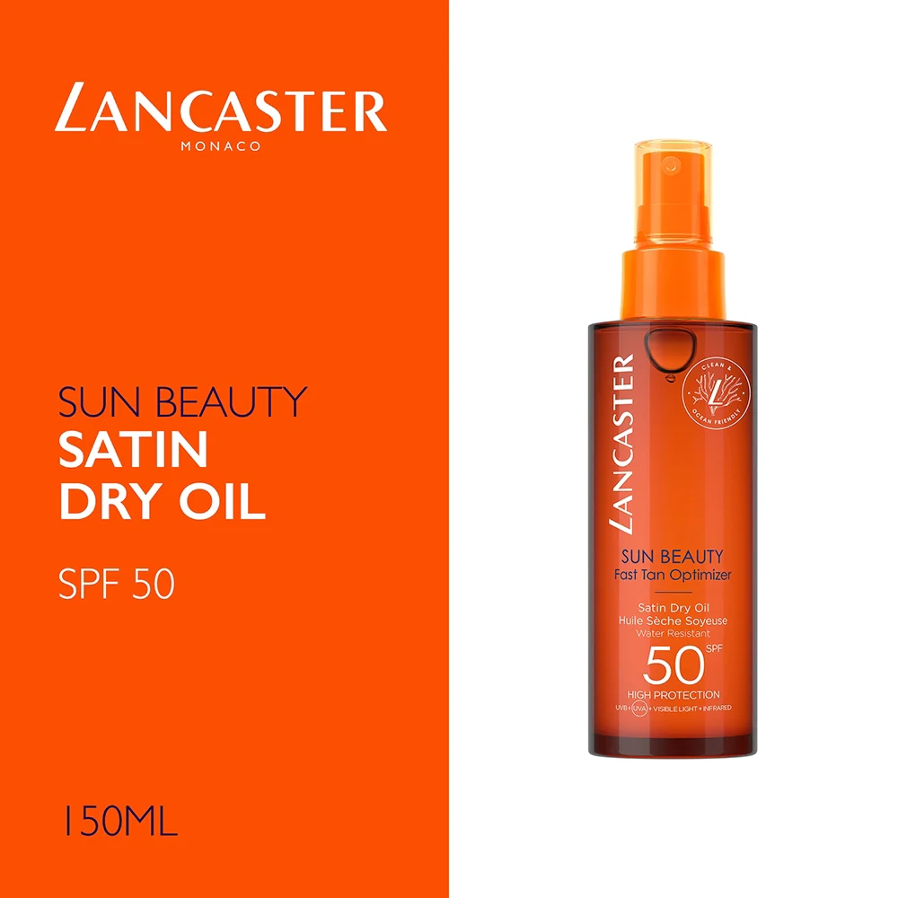 Lancaster Sun Beauty Fast Tan Optimizer Satin Dry Oil Spf50 - Image 3
