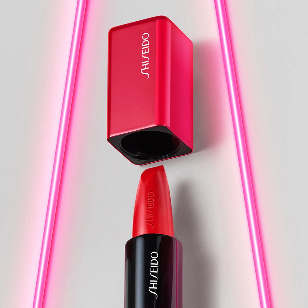 Shiseido TechnoSatin Gel Lipstick 407 Pulsar Pink - Image 4
