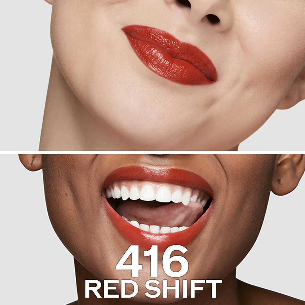 Shiseido TechnoSatin Gel Lipstick 416 Red Shift - Image 3