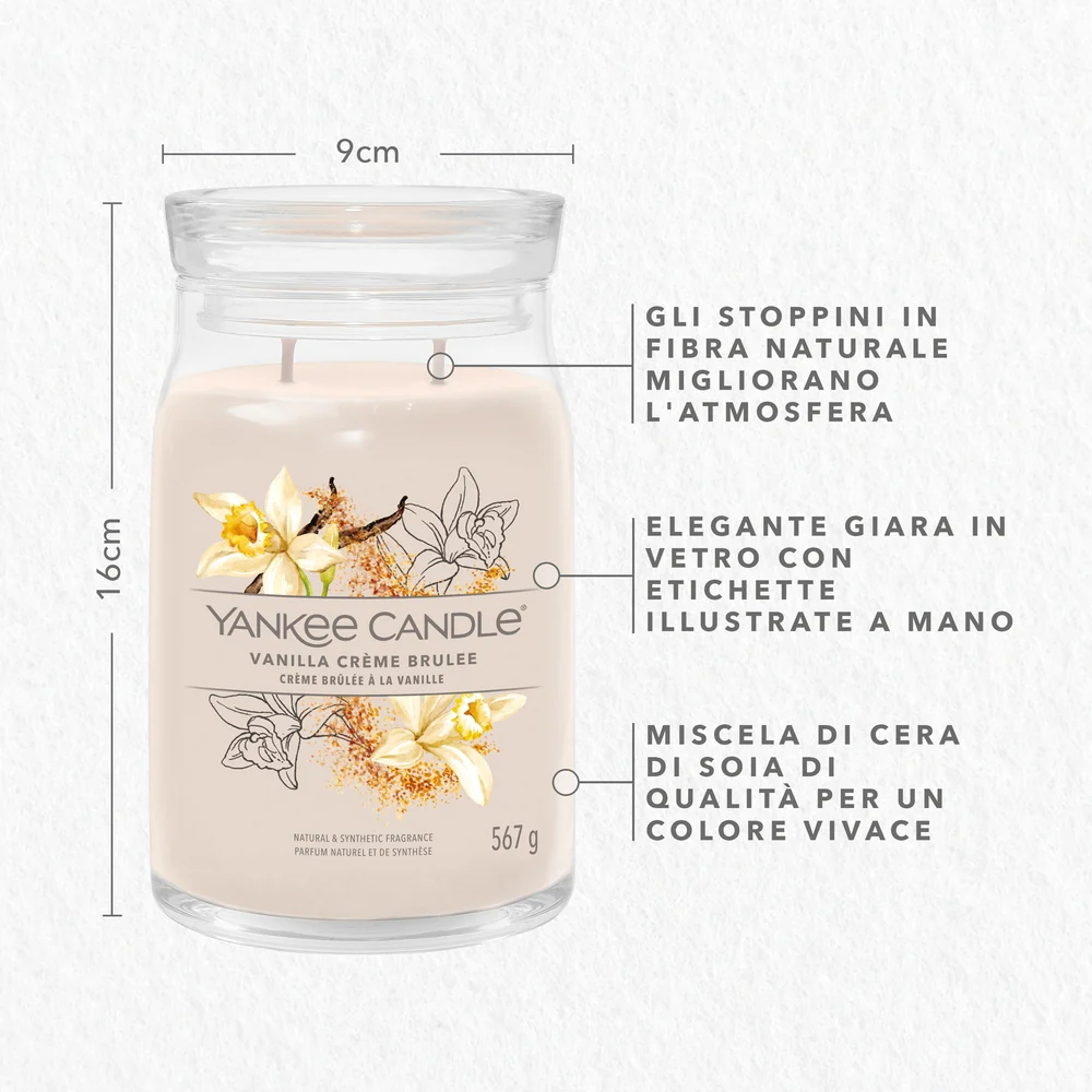 Yankee Candle Vanilla Crème Brulee Signature Grande a Crème Brulee Signature - Image 2