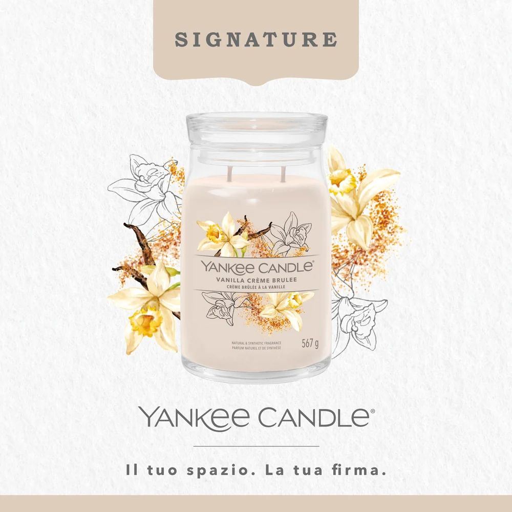 Yankee Candle Vanilla Crème Brulee Signature Grande a Crème Brulee Signature - Image 3
