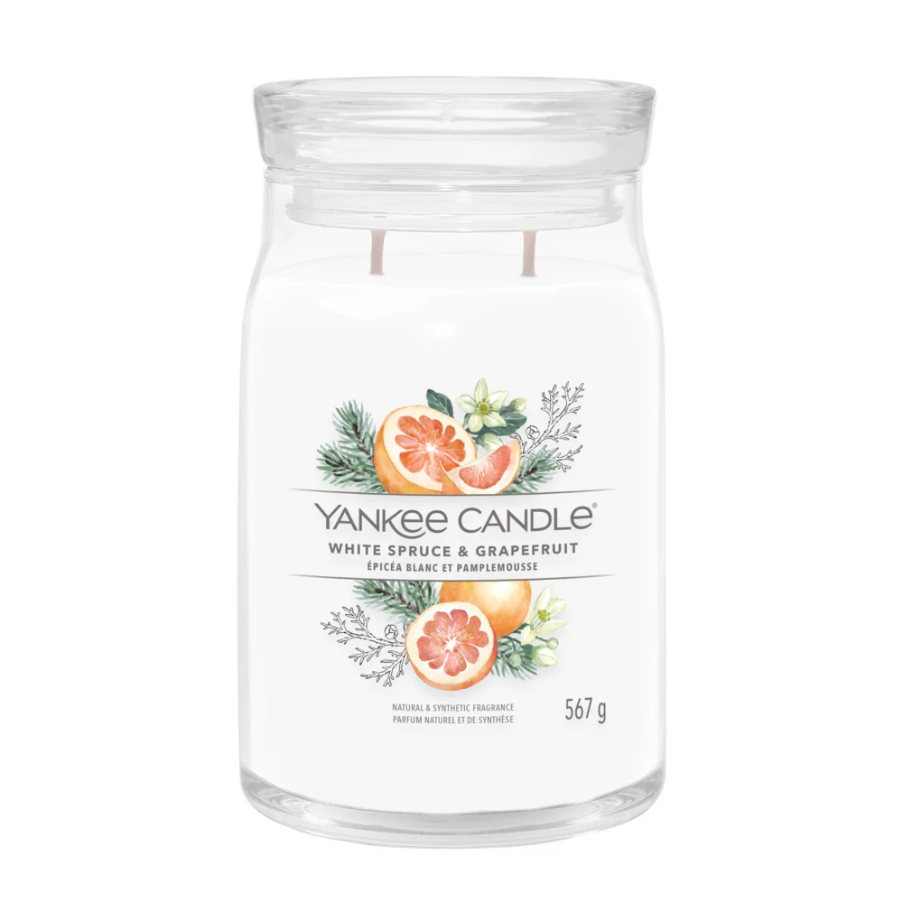 Yankee Candle White Spruce & Grapefruit Grande Spruce & Grapefruit - Image 2